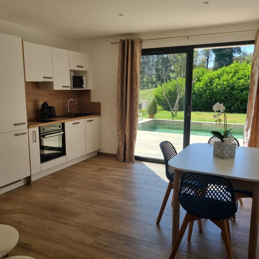 Rez De Villa Avec Piscine Privee, Wifi, Jardin Cloture Penta di Casinca المظهر الخارجي الصورة